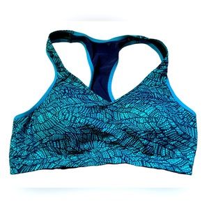 Brooks Moving Comfort Sports Bra Large Blue